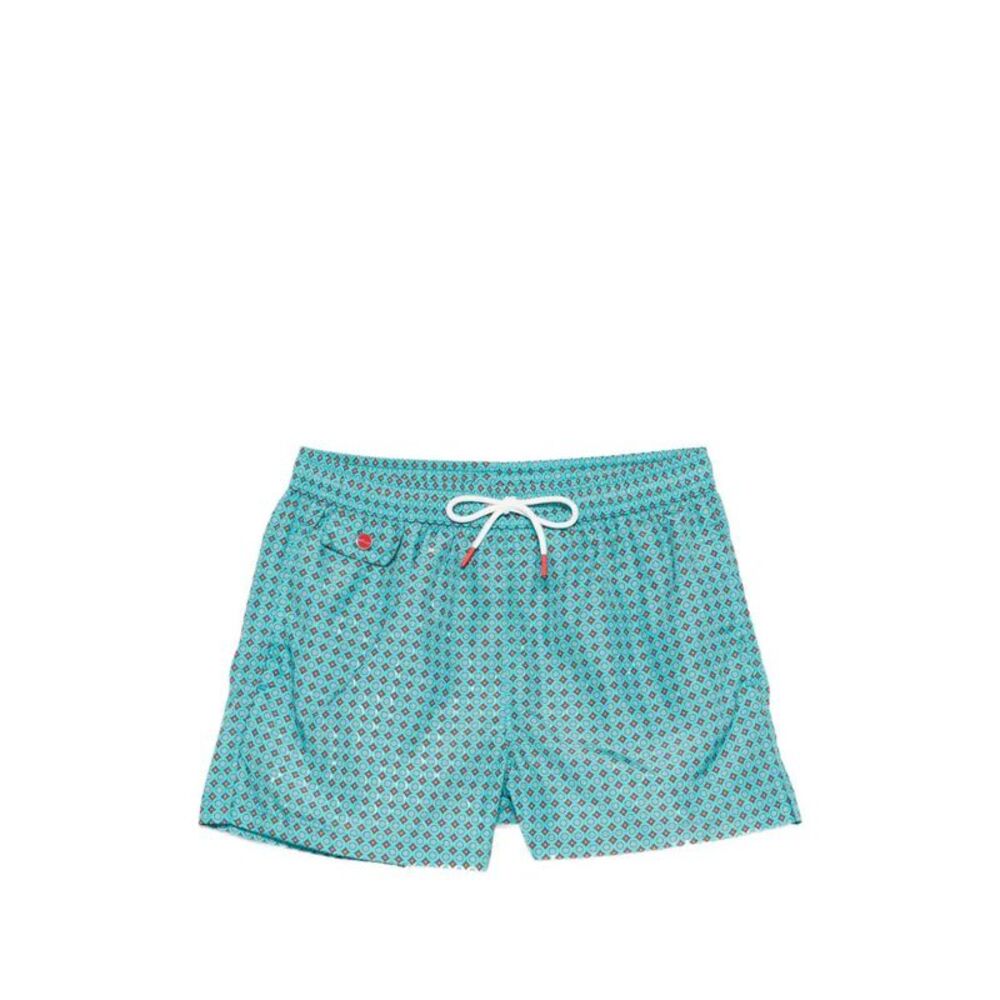 Kiton Men Geometric Print Swimsuit